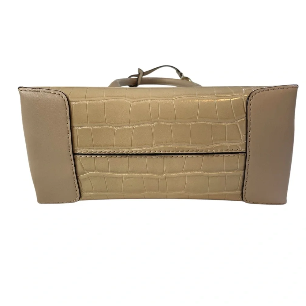 Michael Kors Tan Croc-Embossed Crossbody Bag - Picture 5 of 16